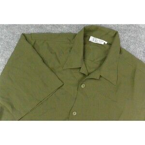 Smokey Joes Shirt Mens Large Dark Green Baggy Hip‎ Hop